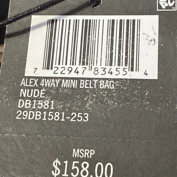 Frye Beige Nude Leather Mini Bag - Picture 7 of 8